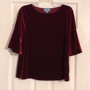 Cece ruffle short sleeve